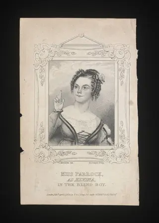 Miss Parrock, as Elvina, in the Blind Boy, by Richard Cooper, 1