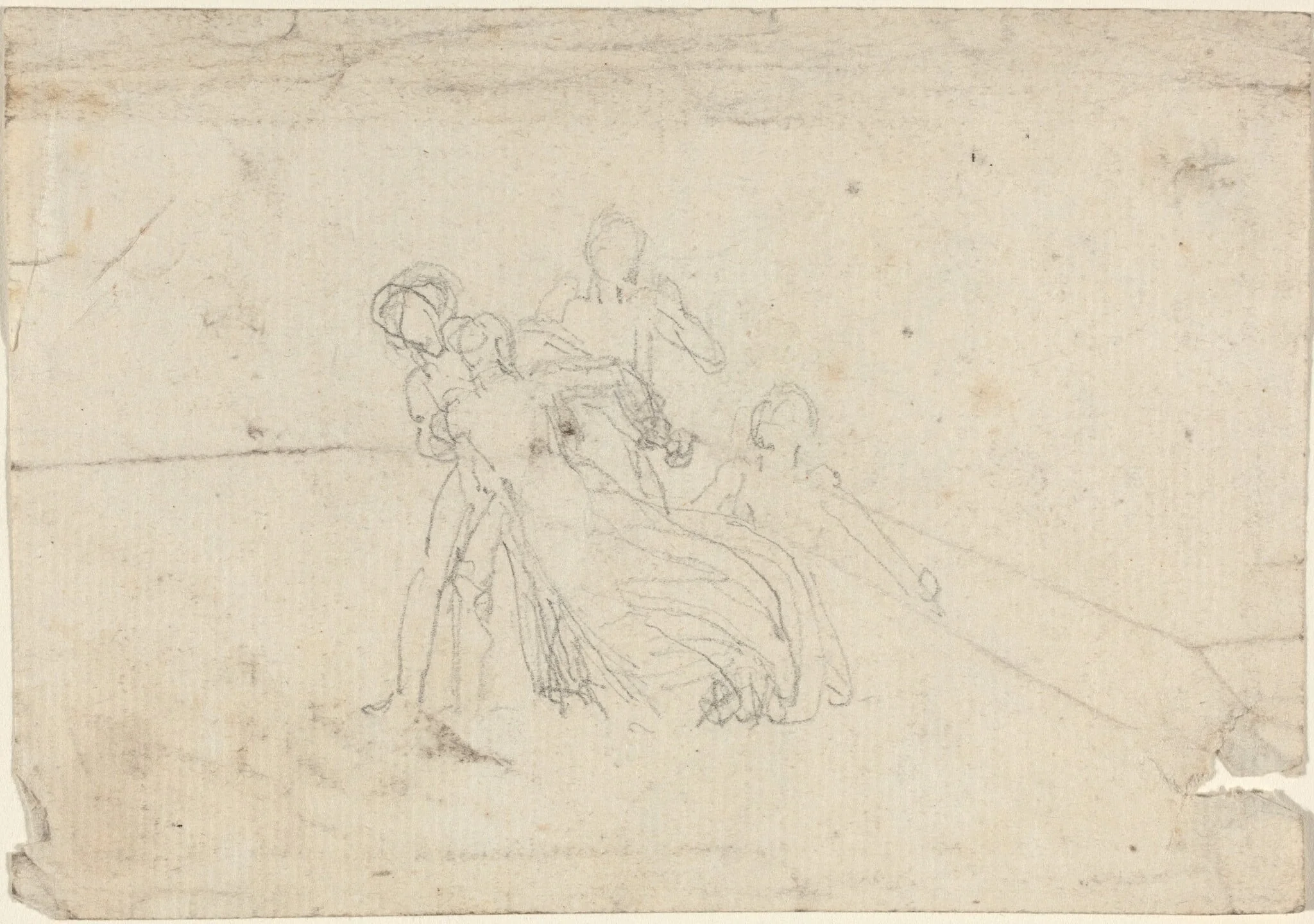 Sheet of Studies [recto and verso], detail
