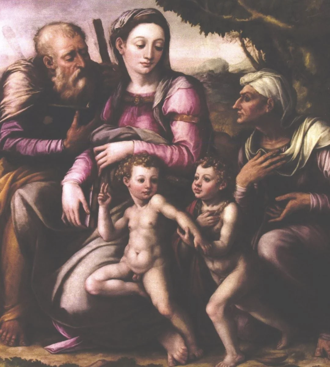 Sfânta Familie, detail