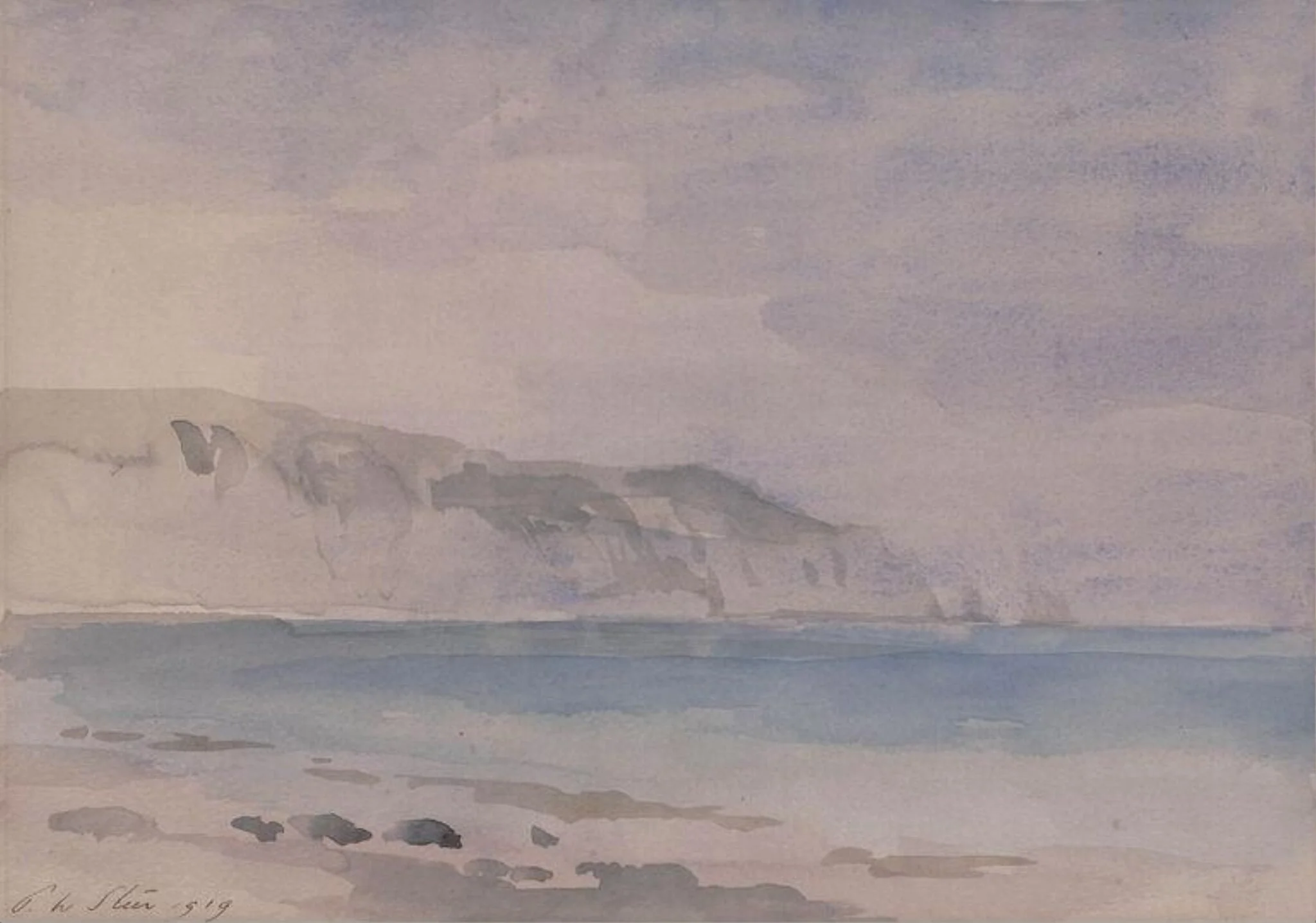 The Needles on a grey day, detail