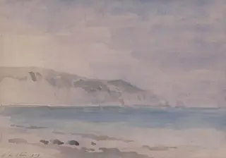 The Needles on a grey day, by Philip Wilson Steer, watercolor, 1919