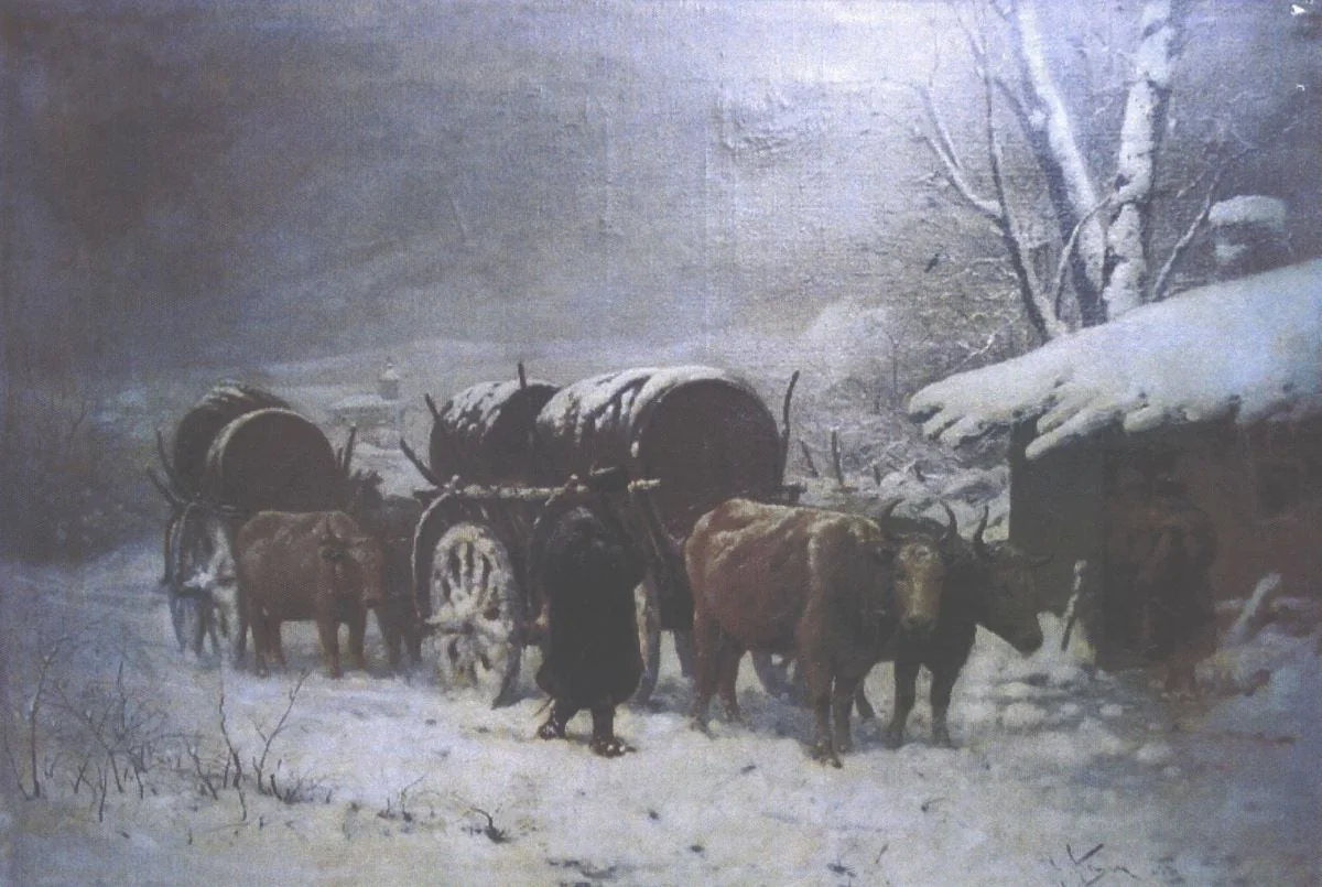 Iarna, detail