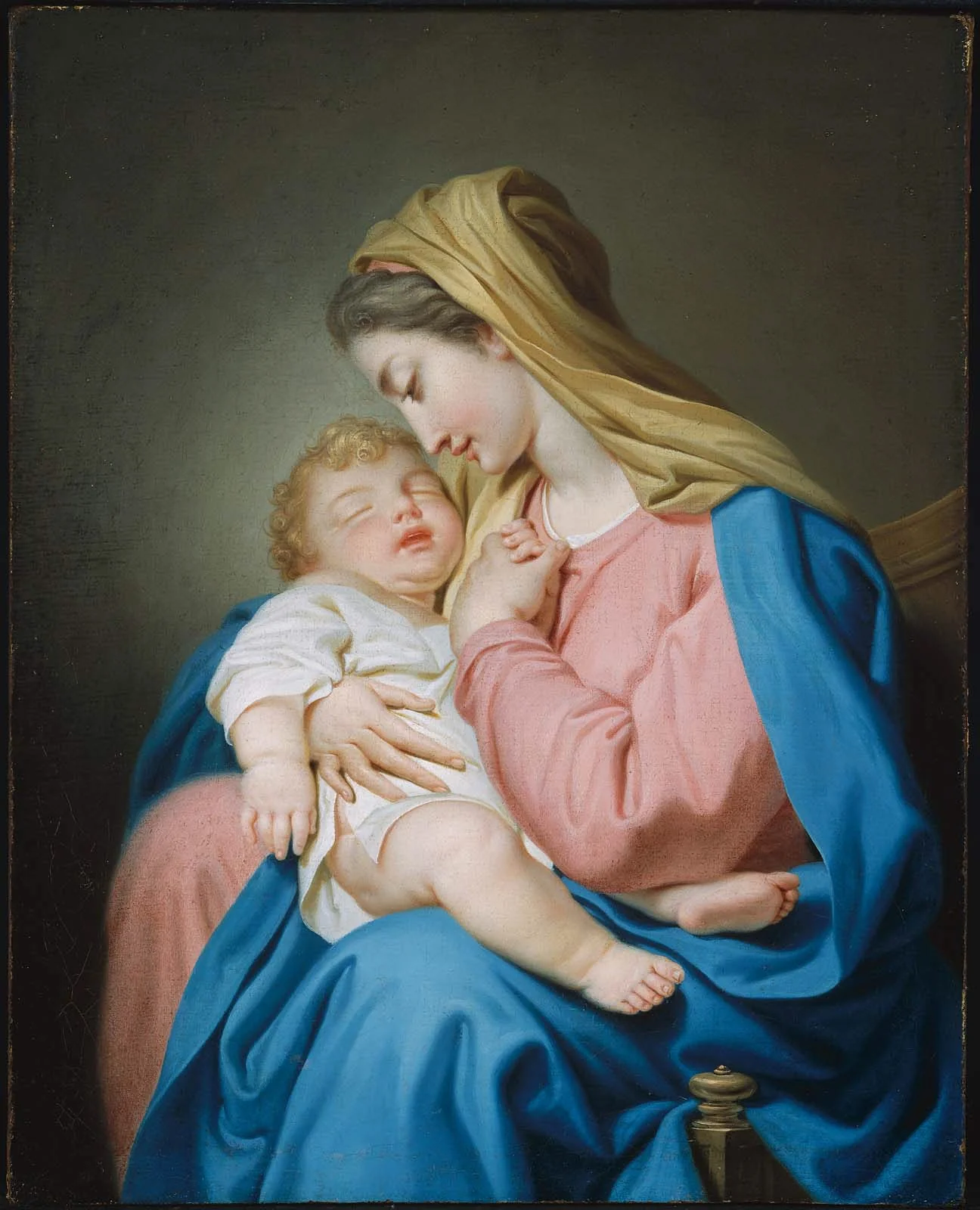 Virgin and Child, detail