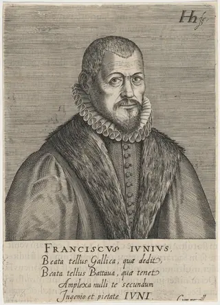 Franz Janius, by Hendrik Hondius I, ink, 1611