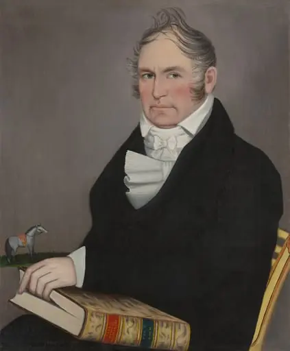 Cornelius Allerton, by Ammi Phillips, oil, 1822