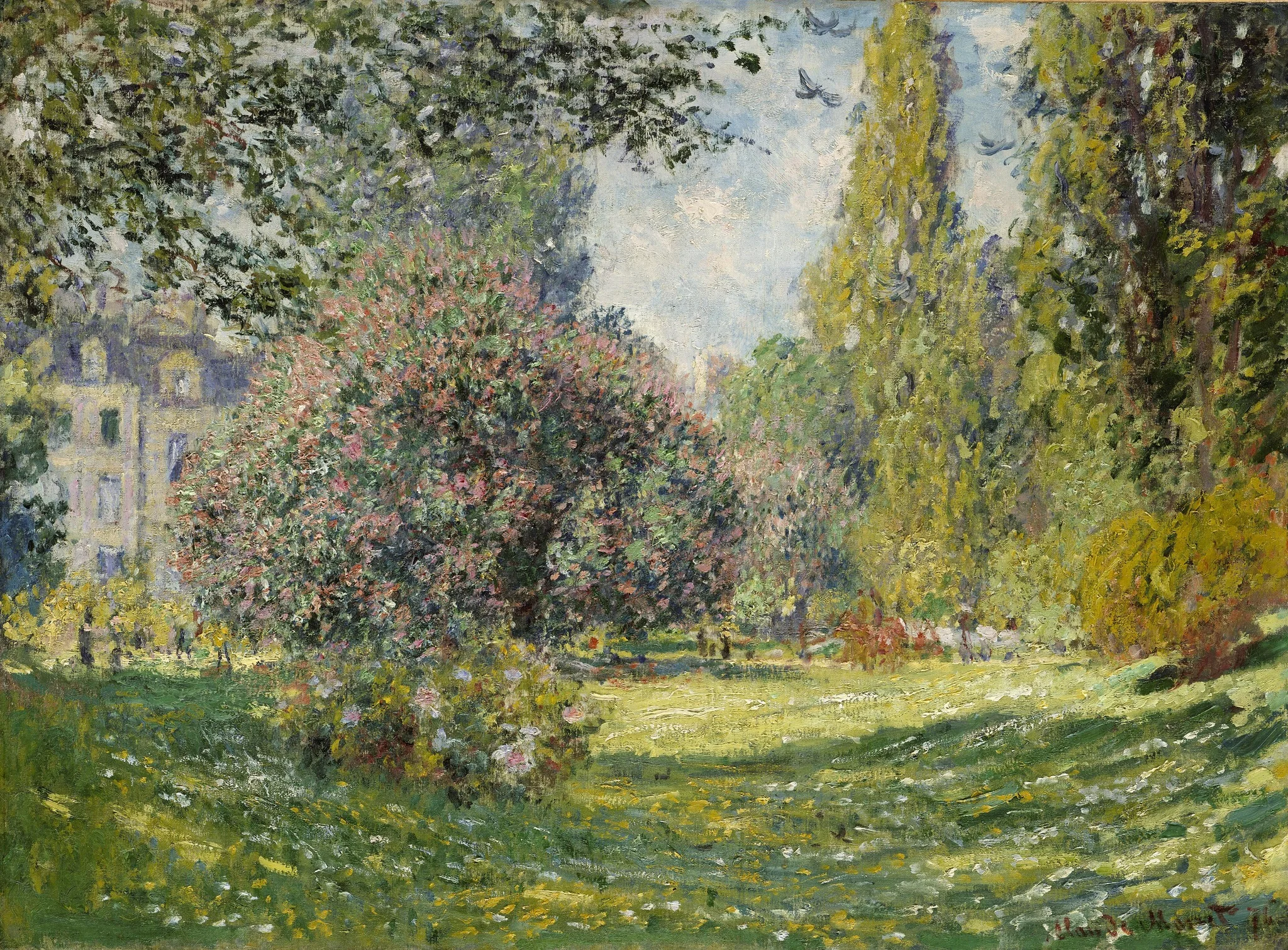 Landscape: The Parc Monceau, detail