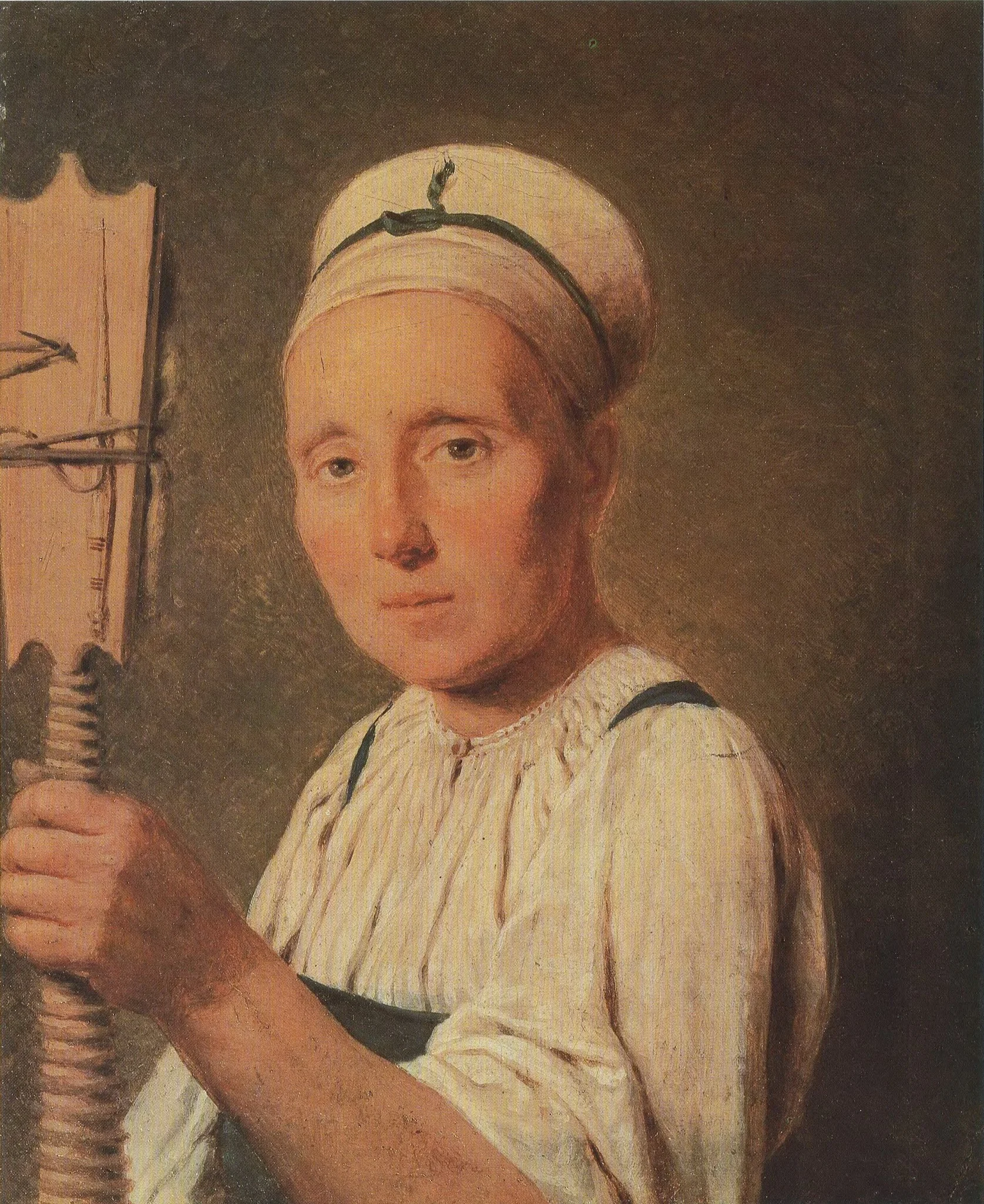 Пряха, detail