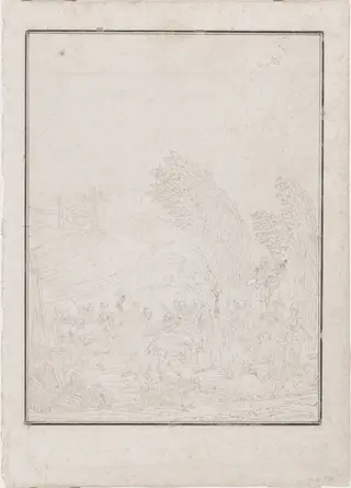 Noce de Village (Village Wedding), by Charles-Melchior Descourtis, ink, 1785
