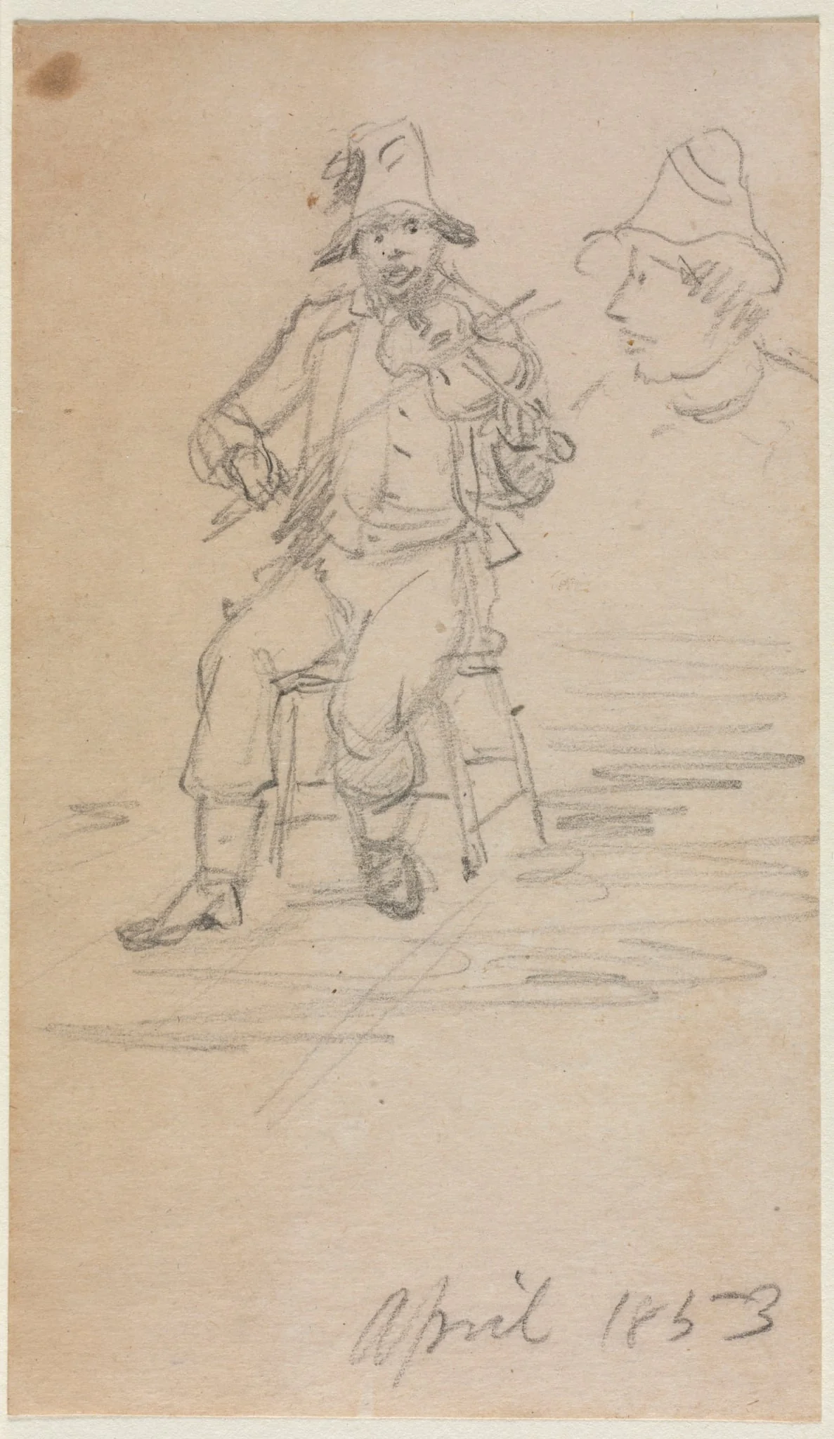 The Fiddling Beggar, detail