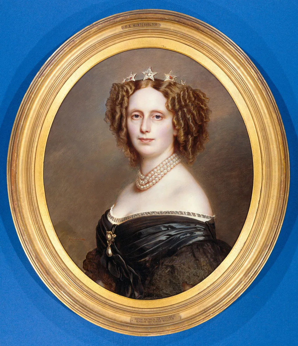Portrait of Sophie van Wurtemberg (1818-1877), by Franz Xaver Winterhalter, oil, 1868