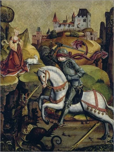 Drachenkampf des hl. Georg, detail