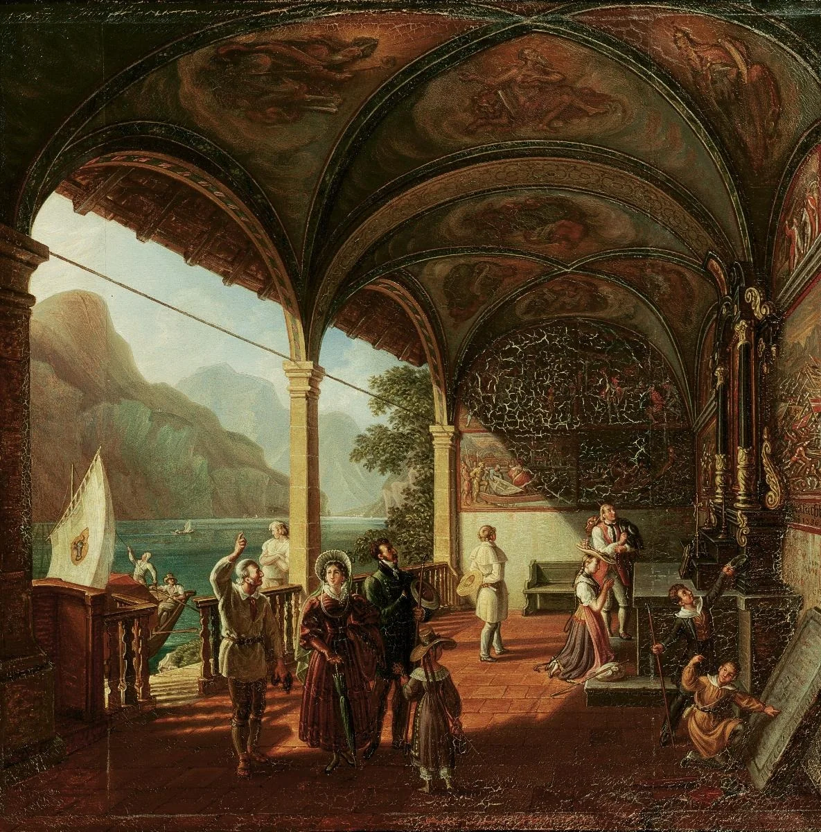 Das Innere der Tellskapelle am Vierwaldstättersee, detail