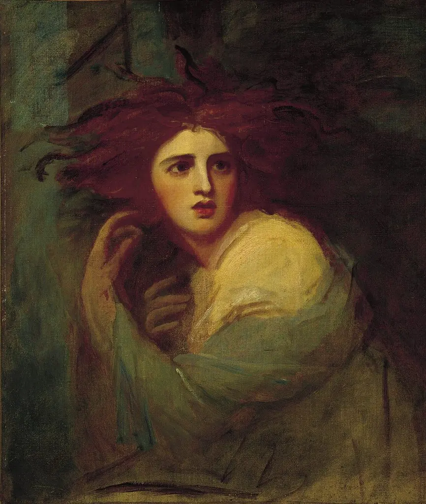 Lady Hamilton As "Medea", by George Romney, oil, 1794