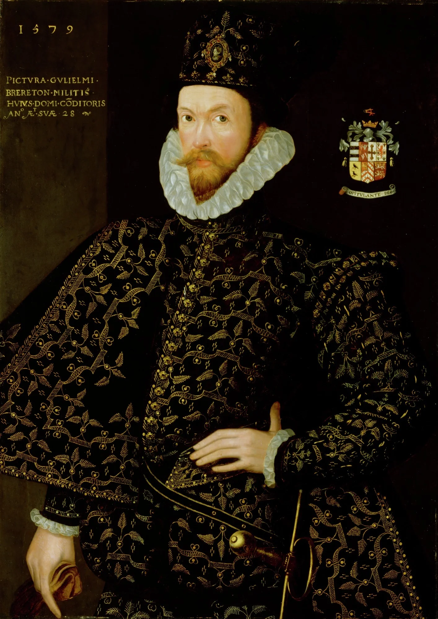 Sir William Brereton, 1579, detail