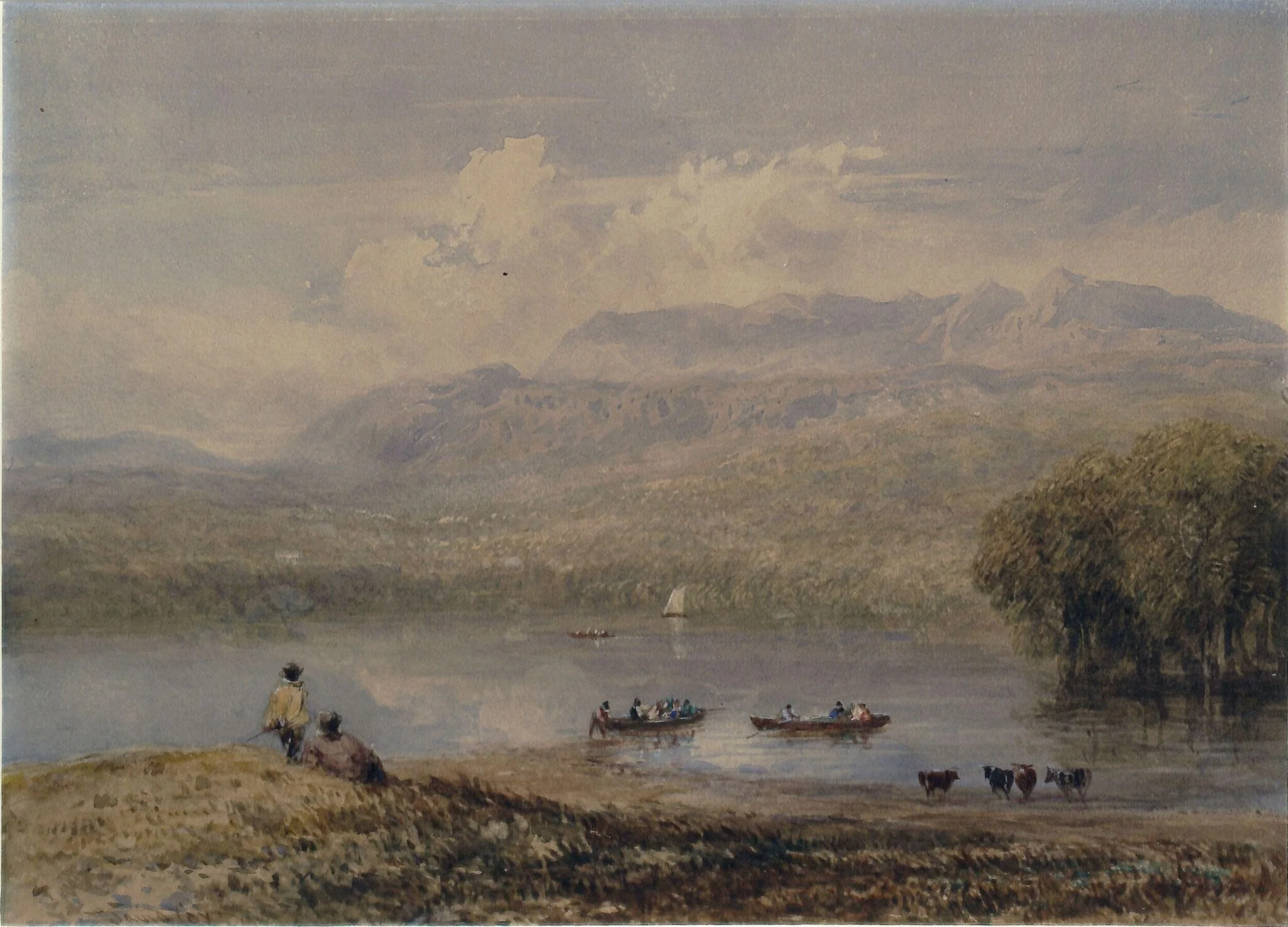 Barmouth Estuary, with Cader Idris in the distance, detail