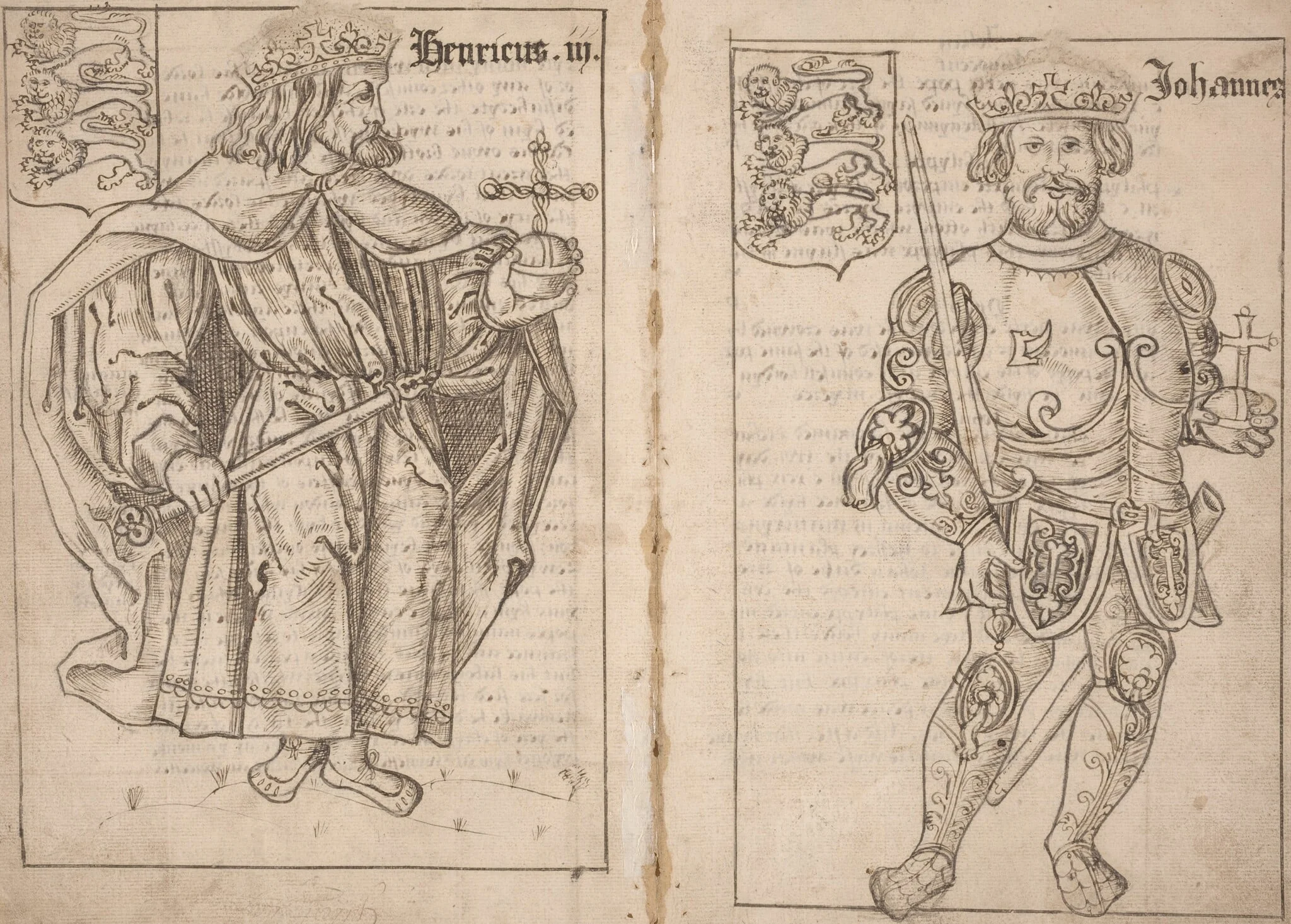 King John [right side], detail
