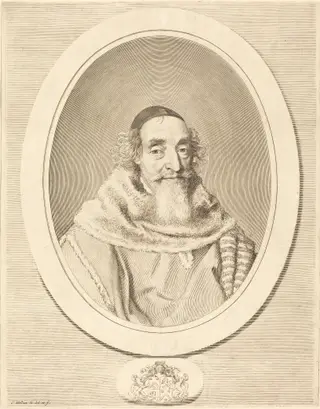 Mathieu Mole, by Claude Mellan, ink, 1656
