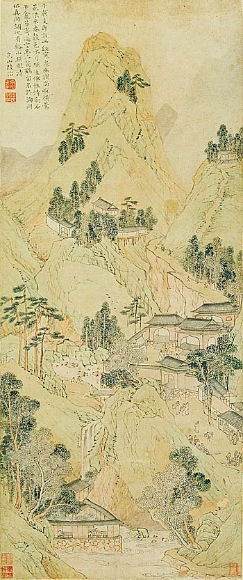 支硎山图, detail