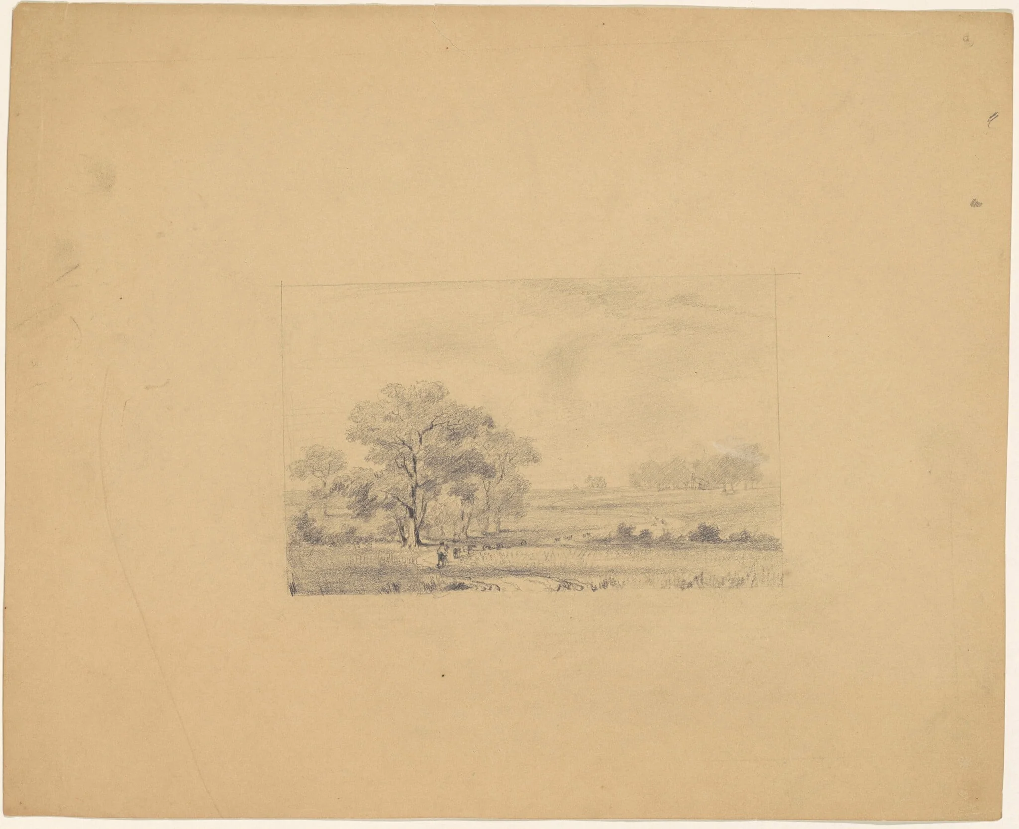Pastoral Landscape, detail