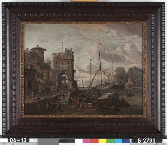 An Italian harbor, detail