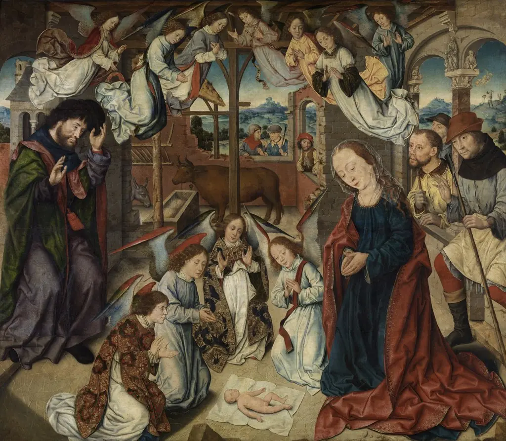 The Adoration of the Shepherds, by Aelbrecht Bouts, oil, 1498
