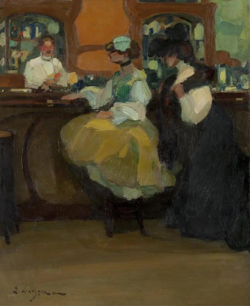 Bar Tabare, by Edmond Lempereur, oil, 1905