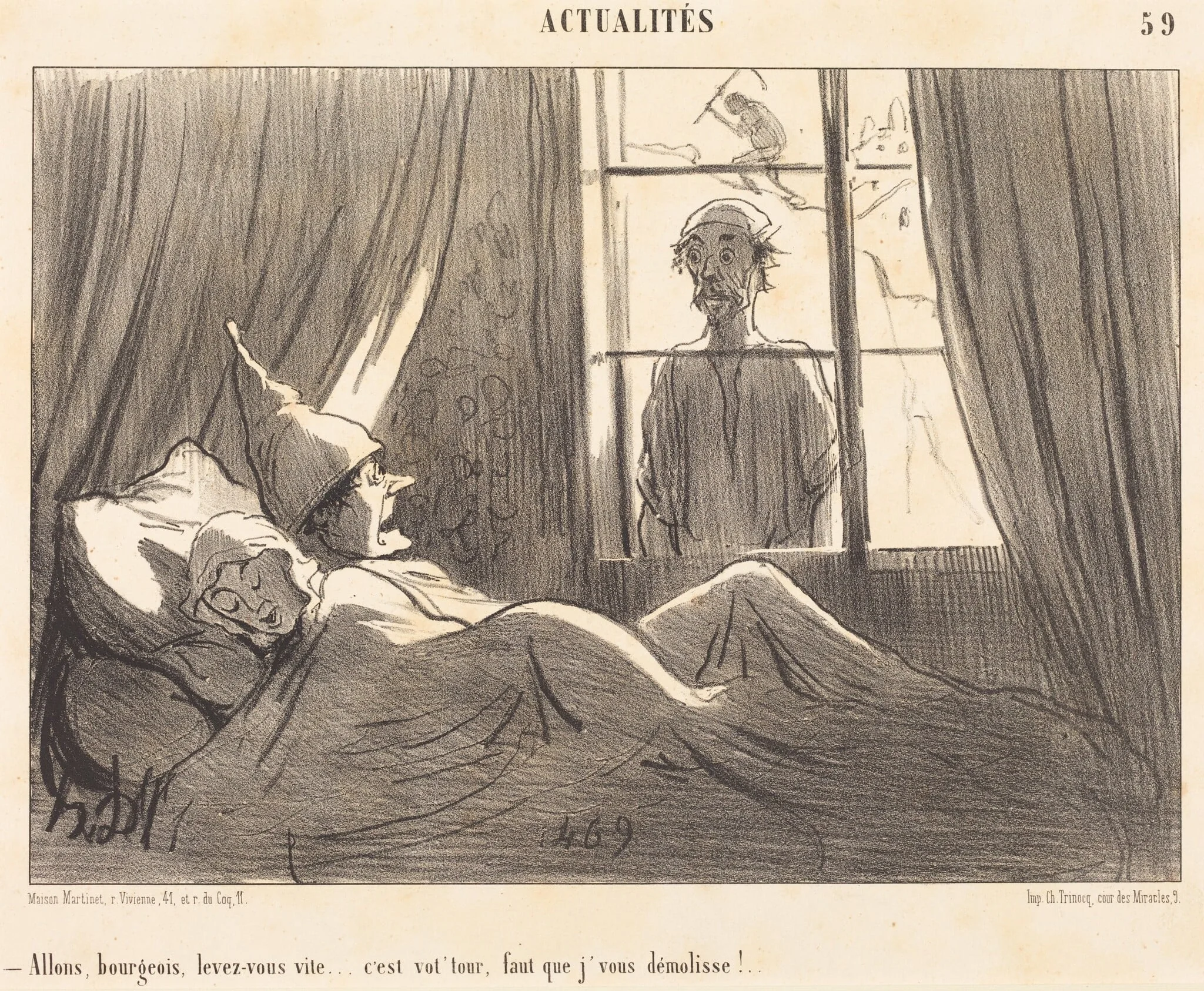Allons bourgeois, levez-vous vite..., detail