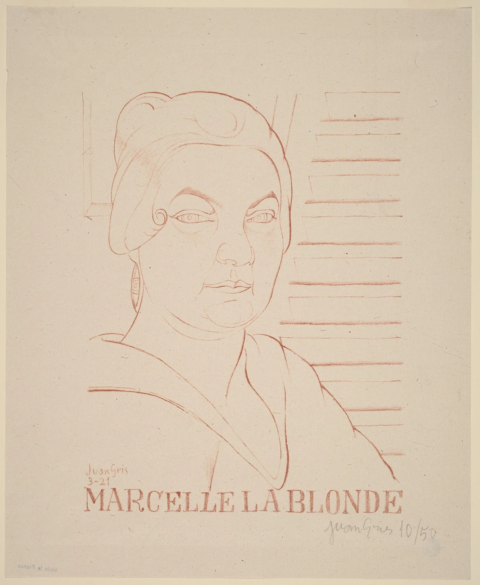 Marcelle la Blonde, detail