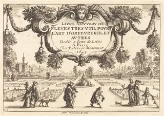 Title Page, by Nicolas Cochin, ink, 1645