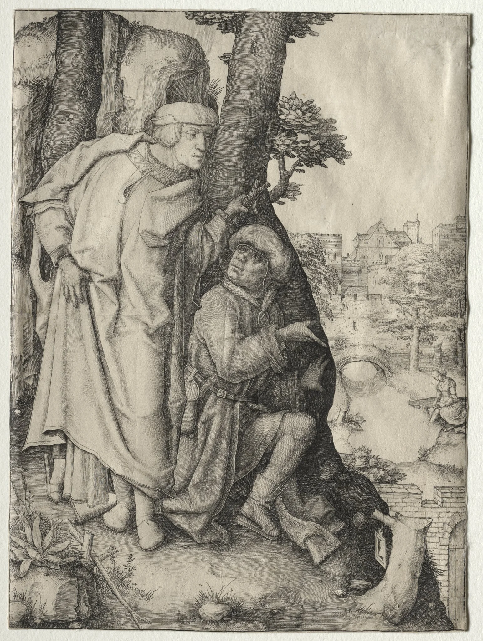 Susanna and the Two Elders, detail