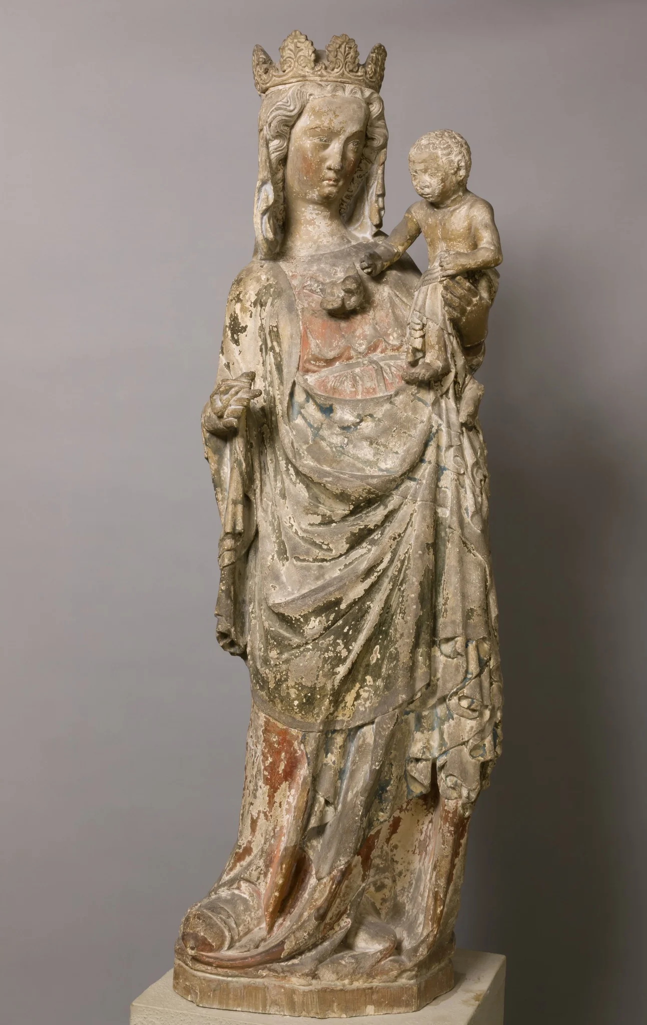 Virgin and Child, detail