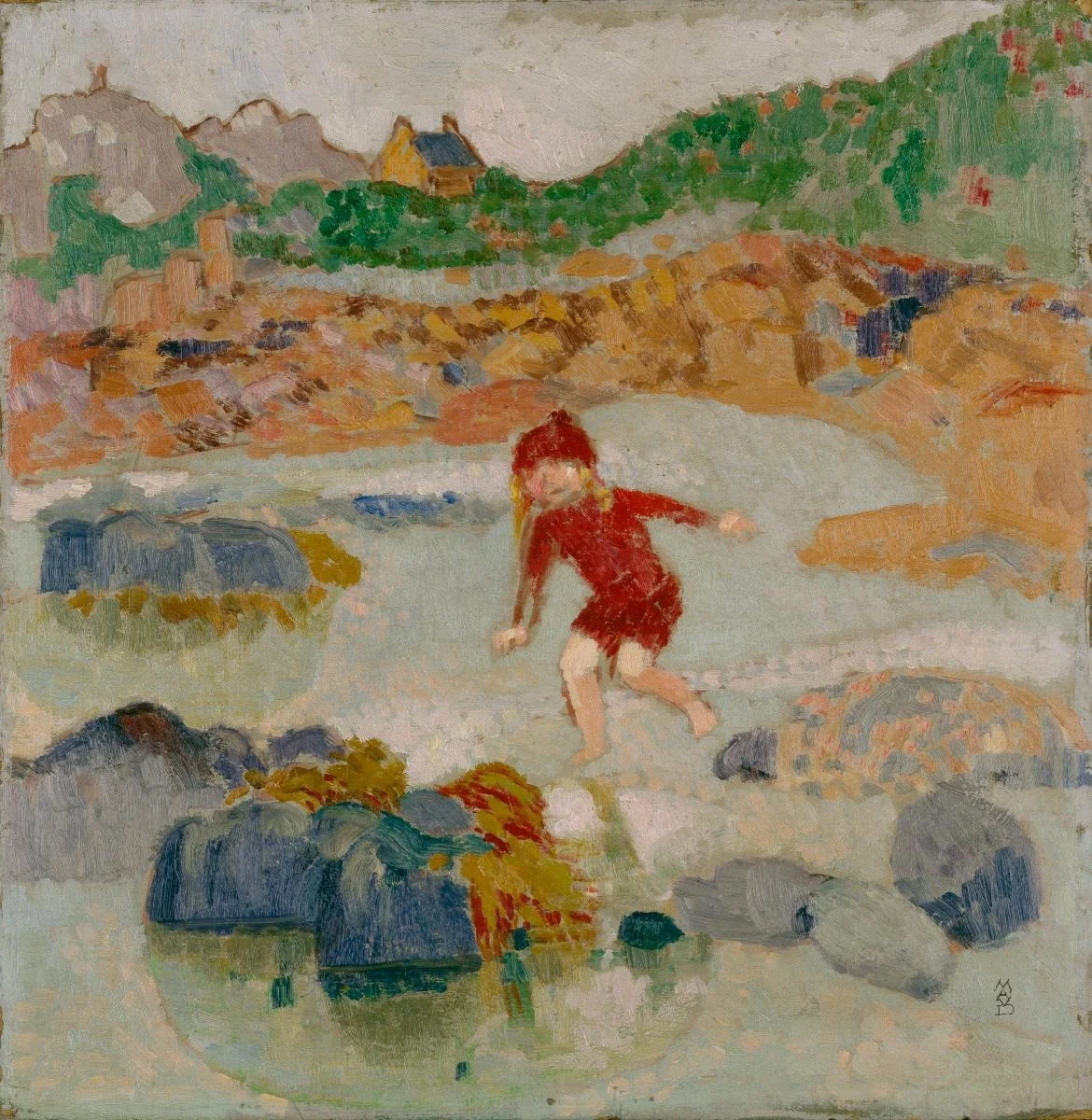 L'enfant dans la mare, detail