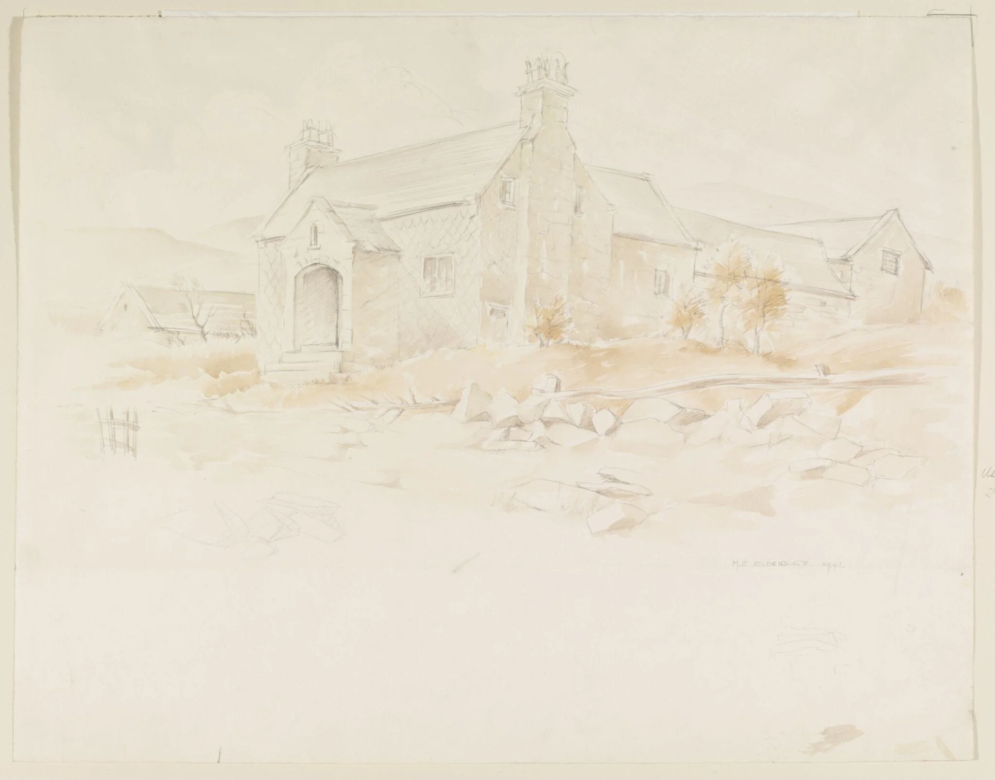 Farm above Selattyn, Denbighshire, detail