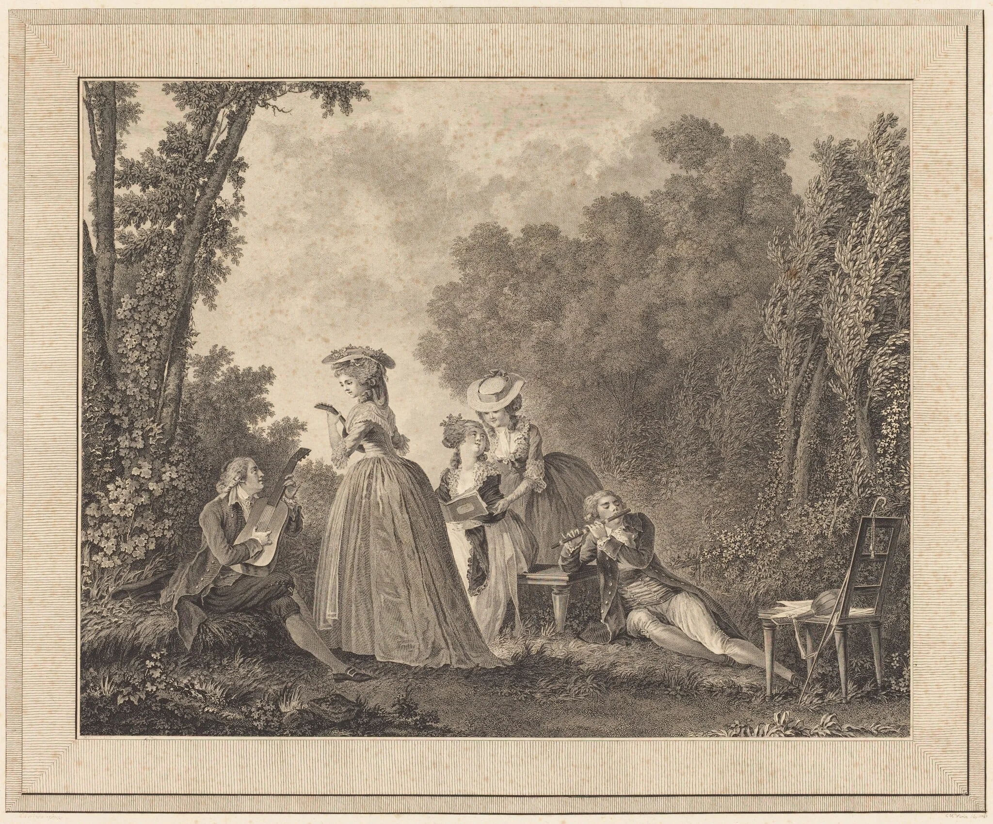 Le concert agreable, detail