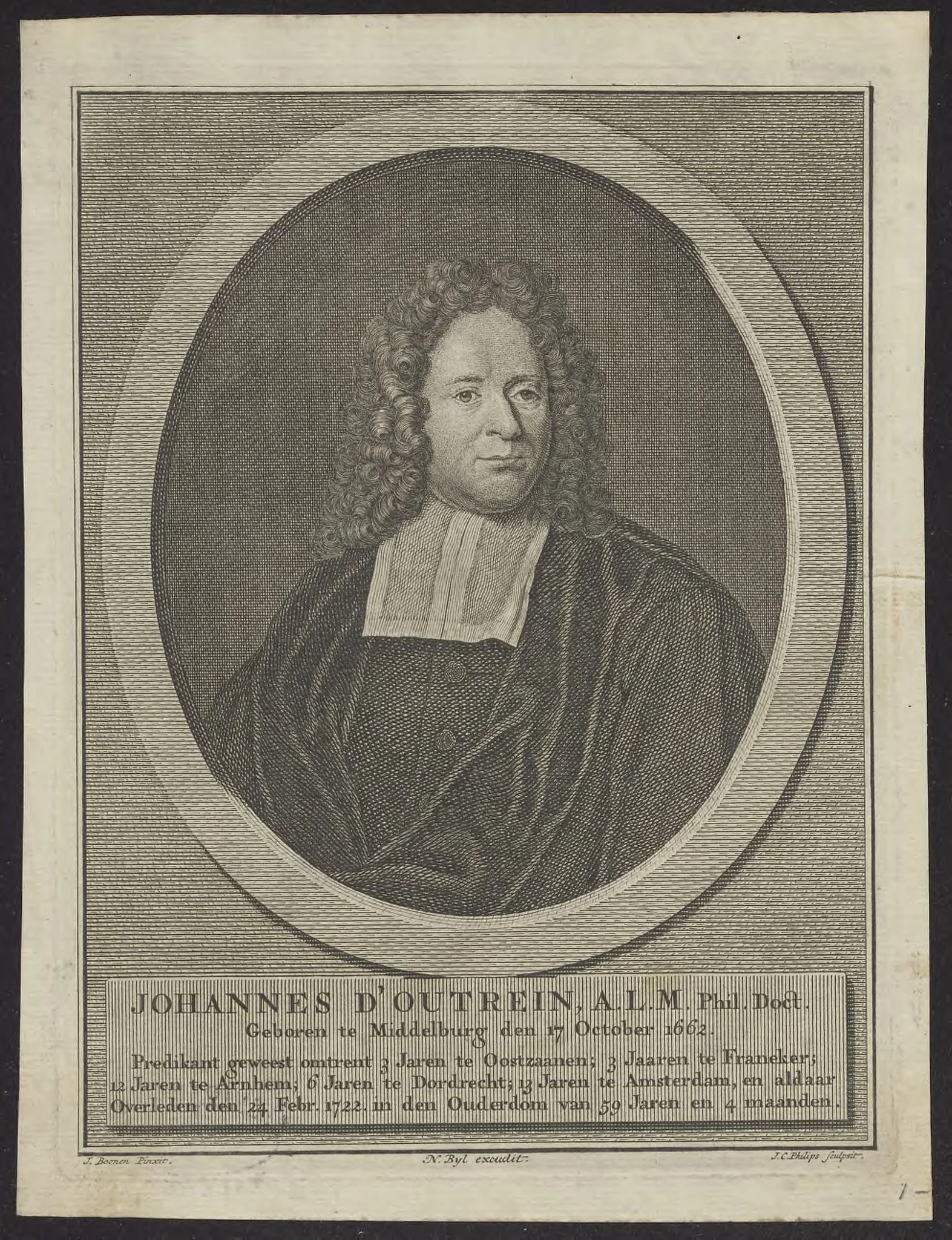 Portrait of Johannes d'Outrein, detail