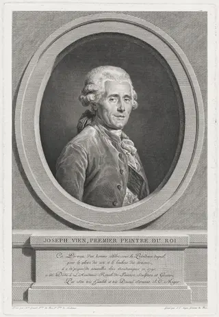 Joseph Vien, by Simon Charles Miger, ink, 1790