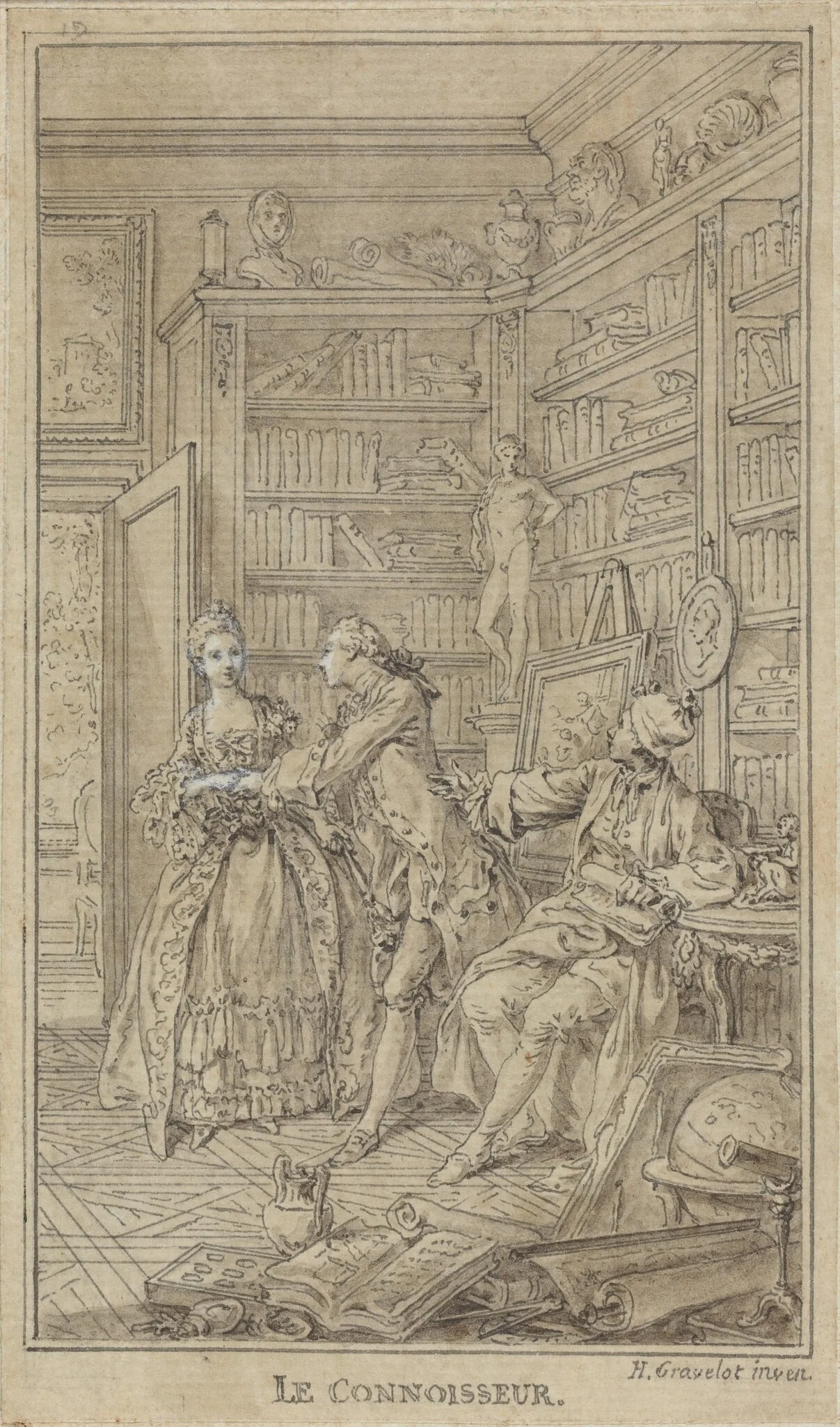 Le Connoisseur, detail