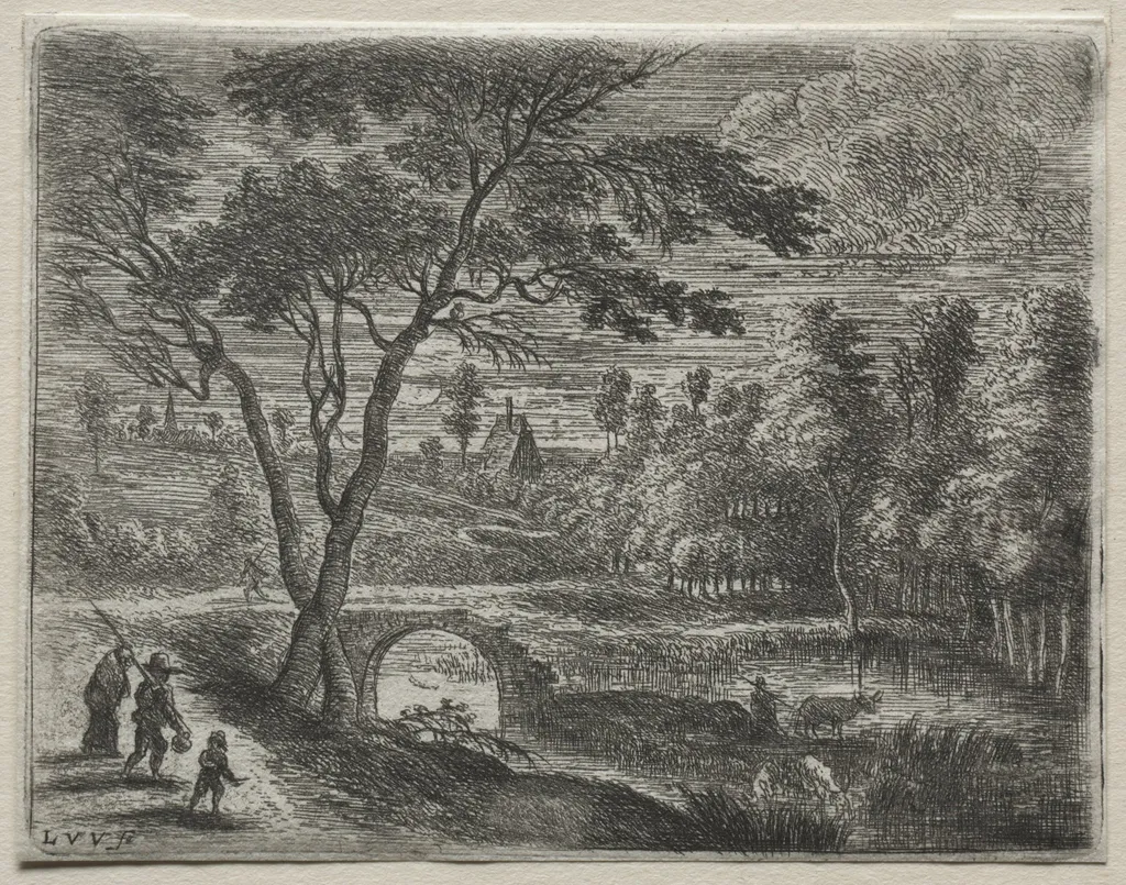 The Broken Bridge, by Lucas van Uden, 1643