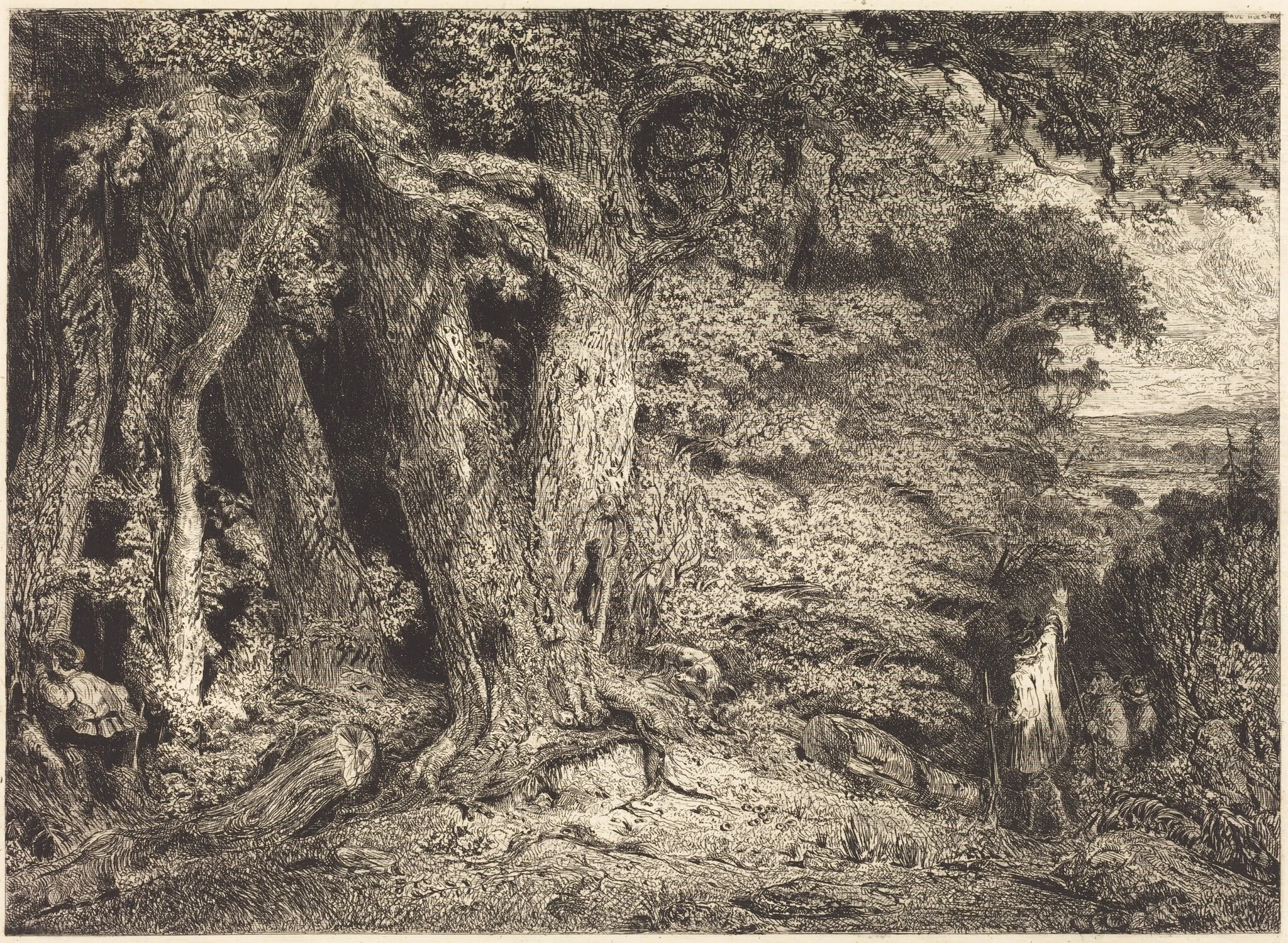 Entrance to the Forest, detail