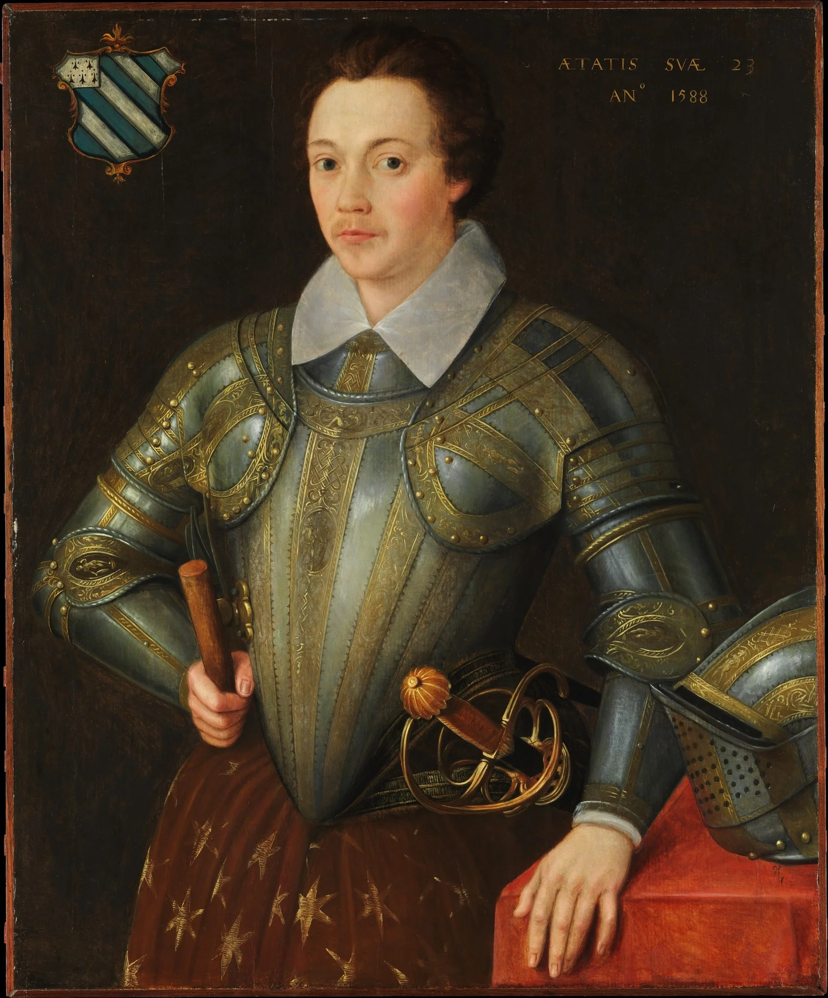 Sir John Shurley of Isfield (1565–1632), detail