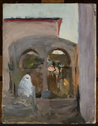 Bakhchisaray. From the journey to Crimea, by Jan Ciągliński, oil, 1897
