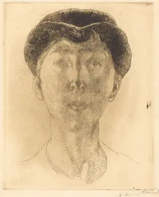 Queen Elisabeth of Belgium (La Reine Élisabeth de Belgique), by Albert Besnard, ink, 1917