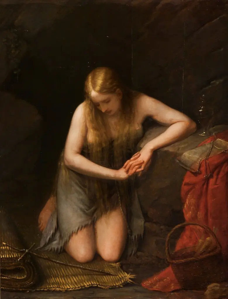 Die büßende Magdalena, by Natale Schiavoni, oil, 1831