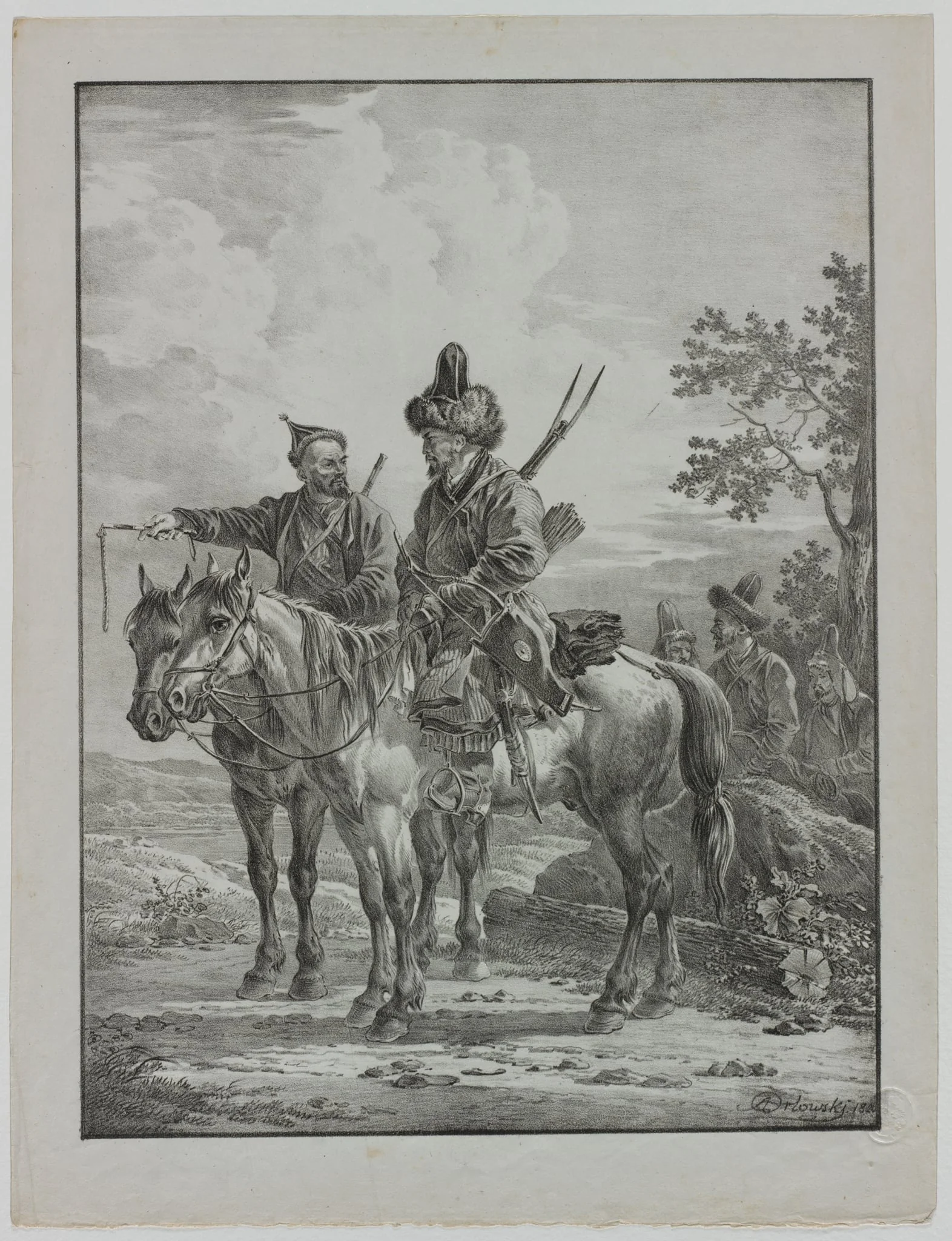 Tartars on Horseback, detail