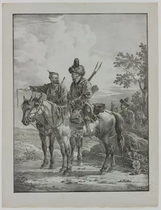 Tartars on Horseback, by Aleksander Orłowski, 1820