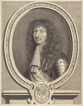 Louis XIV, by Robert Nanteuil, ink, 1664