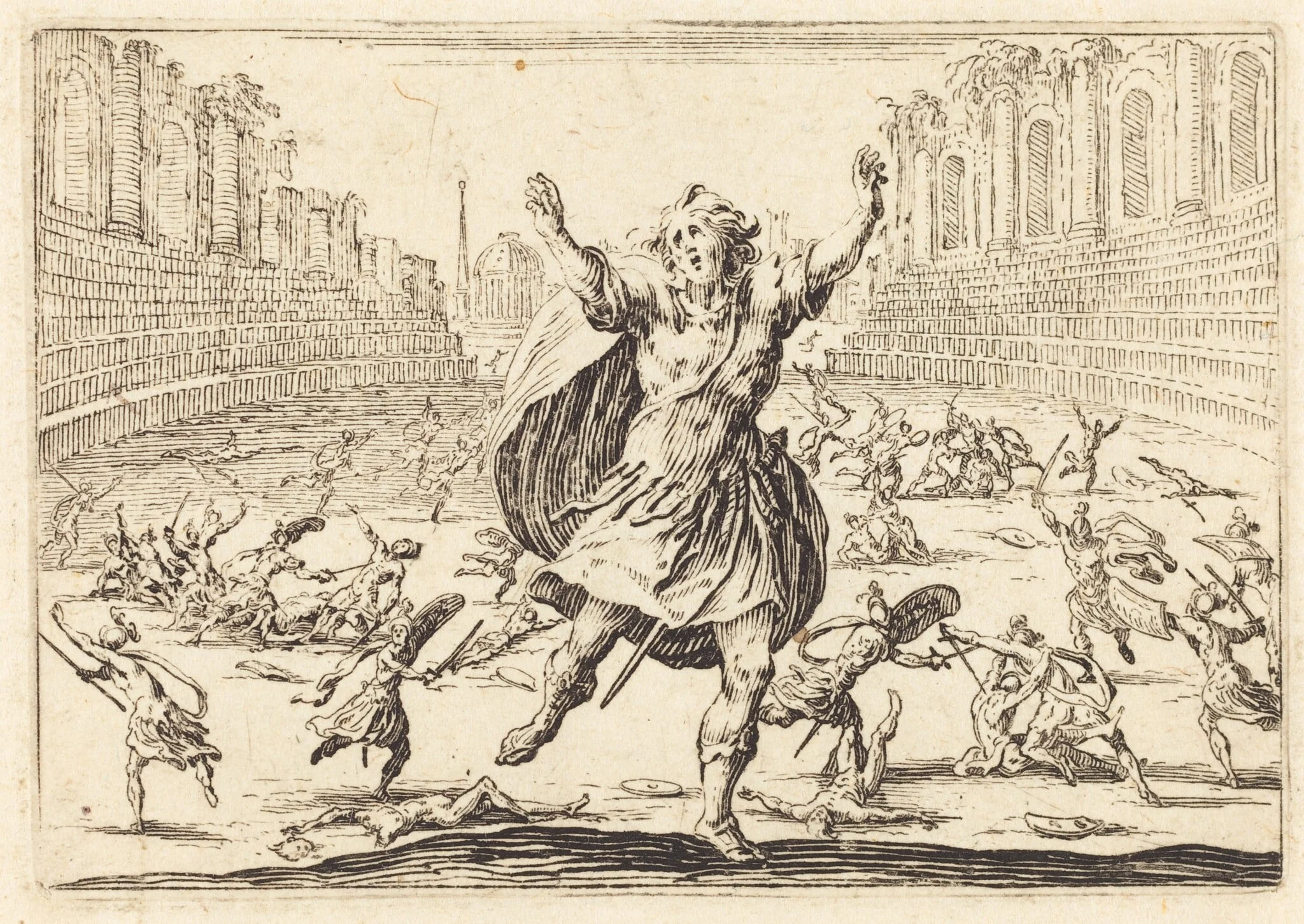 Skirmish in a Roman Circus, detail