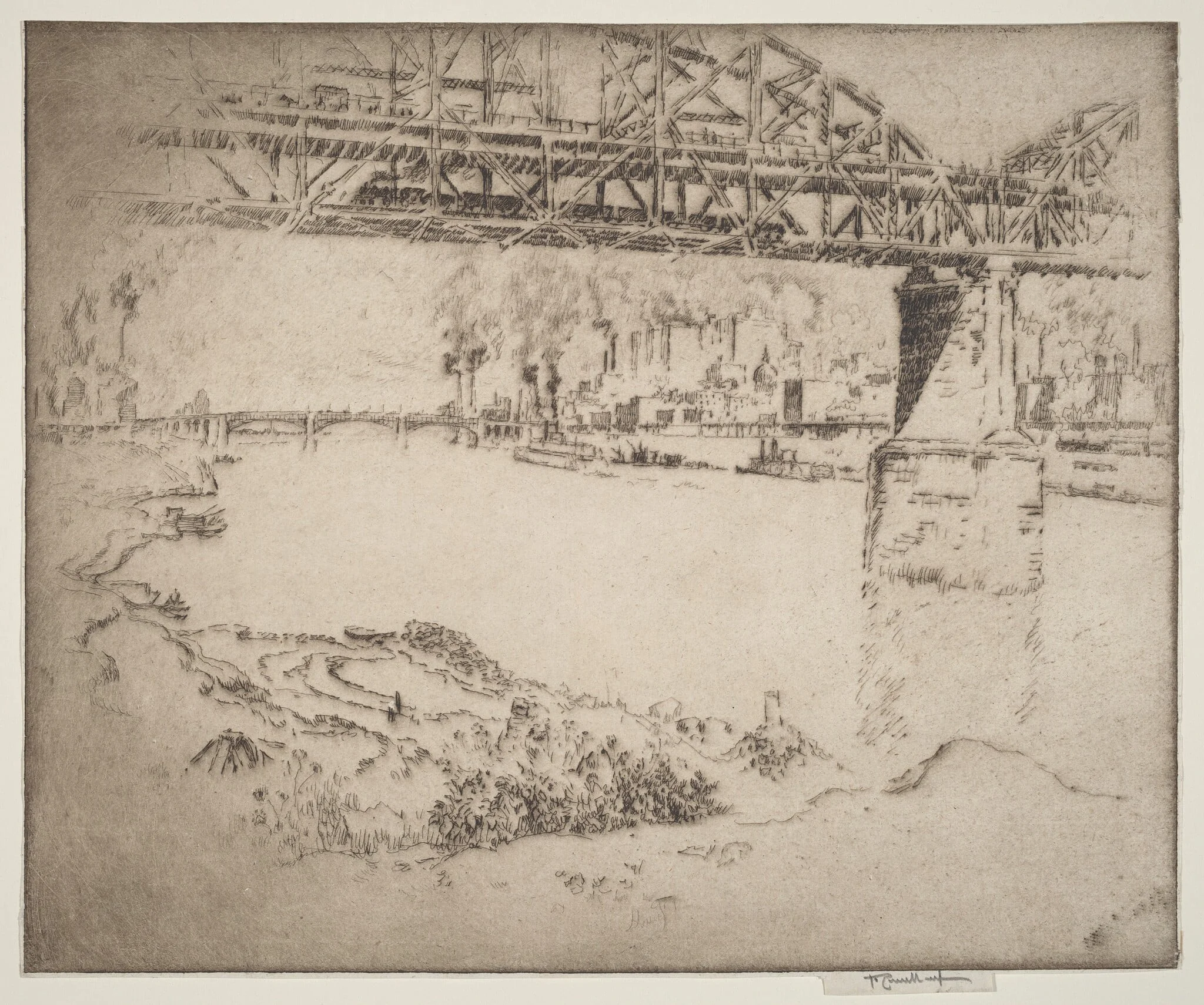 The City Bridge, St. Louis, detail