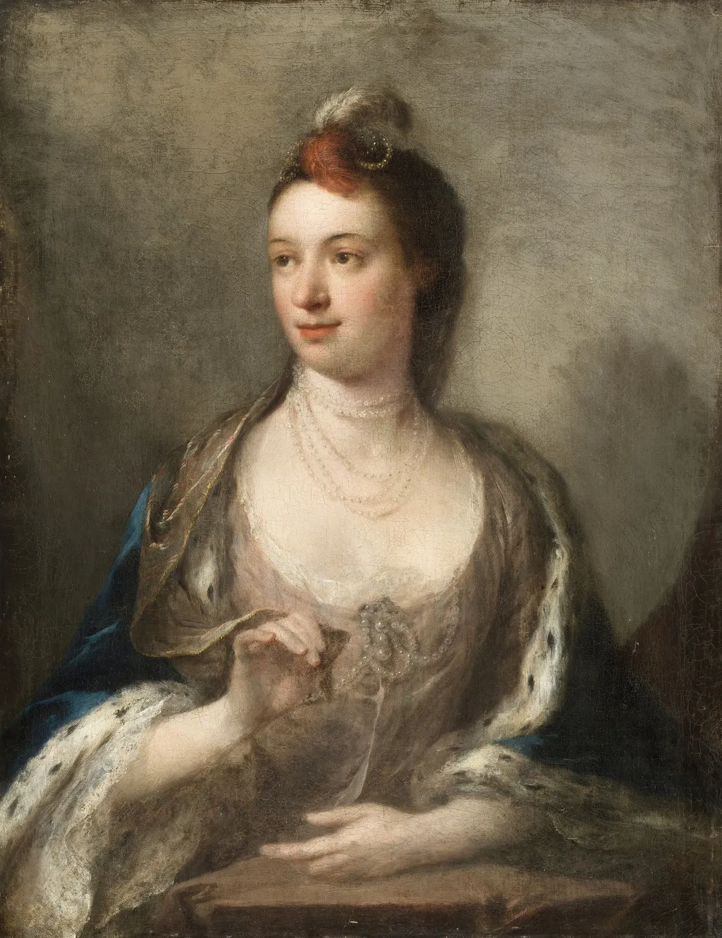 Portrait of Susannah Walker, by Thomas Frye, oil, 1760