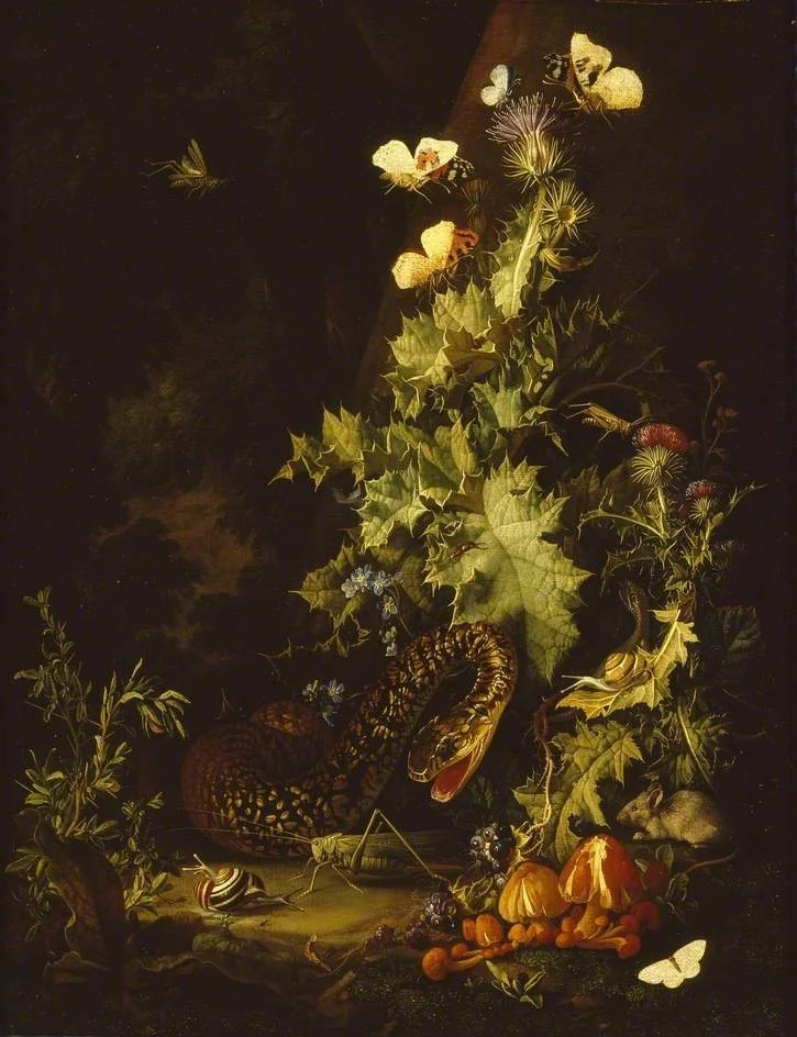 Still Life with a Snake, detail